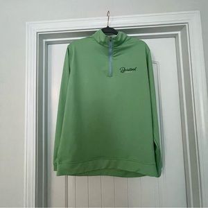 Barstool Golf x Peter Millar Green Quarter-Zip Pullover